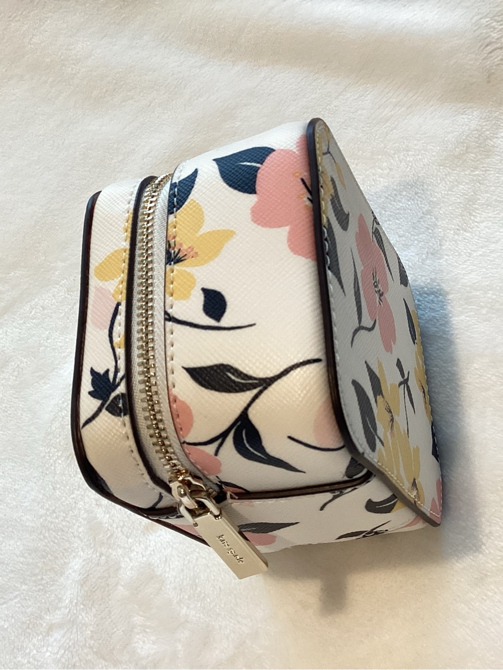 ♠️Kate Spade Staci Lilly Blooms Travel Jewelry Holder Box NEW Ivory Floral - Picture 6 of 12